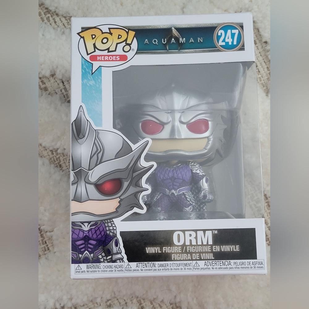 Funko Aquaman Orm with Red Eyes and Silver Armor